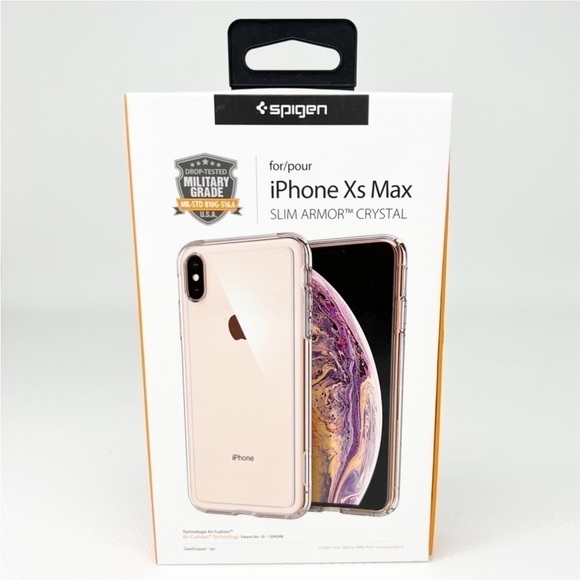 Spigen iPhone XS Max Slim Armor Crystal Clear Case New in Box NWT - Picture 1 of 6